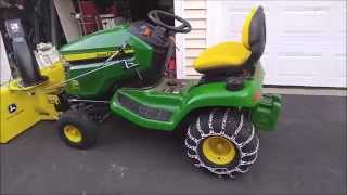 John Deere x310 changed over to snowthrower [upl. by Sammie]