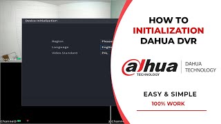 How To Dahua XVR Initial Settings [upl. by Saval828]