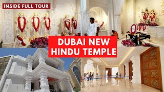 New Hindu Temple Dubai Jebel Ali  First look  Is it open  Inside tour Hindu Mandir Temple UAE [upl. by Alocin747]