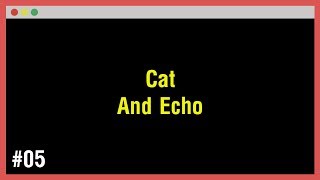 Arabic Learn Command Line 05  Cat And Echo [upl. by Linzer]