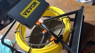 Vevor 100ft30m Open Frame Pipe Inspection Camera Review [upl. by Crosley]