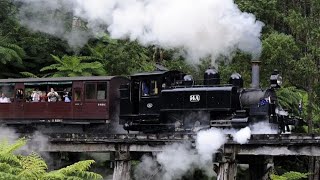 Iconic Steam Train Ride Puffing Billy Locomotive  Tourist Attractions Australia🚂 [upl. by Mariam]