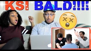 KSI quotBALDSKIquot  KSI GOES BALD Reaction [upl. by Gaillard]