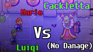 Mario amp Luigi  Superstar Saga Boss 8 Cackletta No Damage [upl. by Amikahs836]