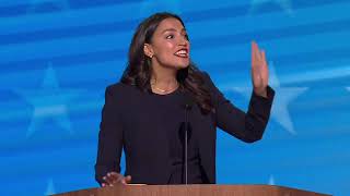 AOC DNC speech Rep Alexandria OcasioCortez speaks on first night of convention [upl. by Bernardi390]