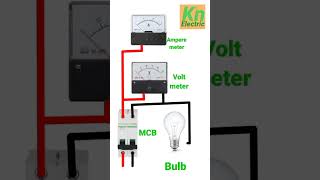 ampere meter voltmeter connection [upl. by Eelyram]