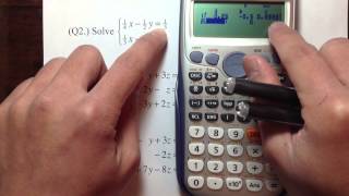 Casio fx115ES plus Solving System of Equations EIT FE exam Prep [upl. by Austin]