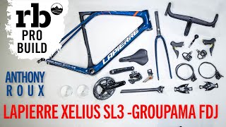 Pro Bike Build Team Groupama FDJ I Custom Lapierre Xelius SL I Anthony Roux Tour de France roadbike [upl. by Muhcan]