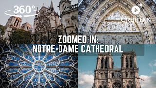 Zoomed in NotreDame Cathedral  360° tour of NotreDame before the 2019 fire [upl. by Cope]