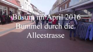 Büsum an der Nordsee  Bummeln durch die Alleestrasse [upl. by Fawcett]