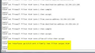 How To Create PCAP Packet Capture on a JSeries or SRX Branch Device [upl. by Land]