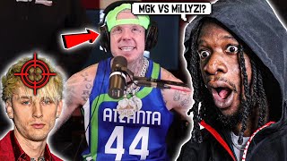 MILLYZ DISSES MACHINE GUN KELLY quotHolyWater Freestylequot REACTION [upl. by Itsuj]