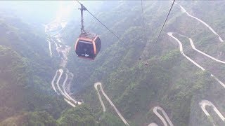 Tianmen Mountain Cableway in Zhangjiajie China 天門山 [upl. by Horne]