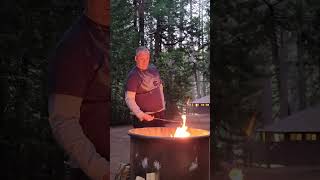 Calaveras Big Trees State Park Campfire Roasting Marshmallows EnjoyingSimpleLife [upl. by Sairacaz]