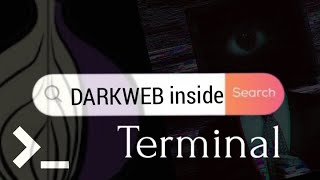 DarkWeb Form Your Terminal [upl. by Fleisig]