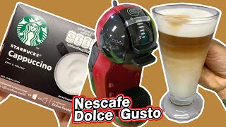 Starbucks Cappuccino  How to prepare Dolce Gusto coffee machine  NESCAFÉ by Krups shorts [upl. by Eyak]