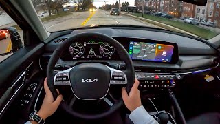 Great Refresh  The NEW 2023 Kia Telluride SX AWD POV Sunset Drive [upl. by Santini920]