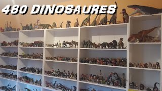 480 Dinosaures  Je vous présente ma collection  Jurassic World Papo Schleich CollectA Safari [upl. by Oinimreh]