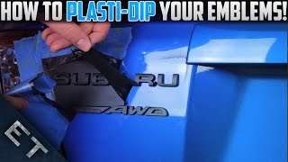 How To Plasti Dip EmblemsBadges on Your Car  Step By Step Guide [upl. by Sion]