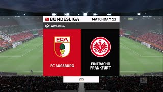 EA SPORTS FC 24 Gameplay  FC Augsburg vs Entracht Frankfurt [upl. by Wain]