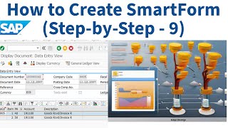 How to create SmartForms in SAP ABAP Project StepbyStep  9 [upl. by Yajet]