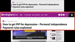 Can you claim PIP for anxiety and depression [upl. by Nnylecoj268]