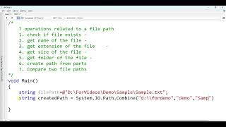 7 Useful file path related operation in C [upl. by Windzer]