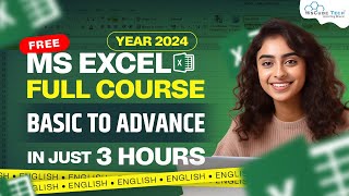 MS EXCEL Full Course for Beginners in 3 HOURS FREE  2024 Edition [upl. by Adaven654]