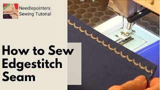 How to Edgestitch Topstitch [upl. by Nerol]