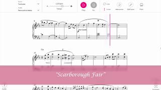 quotScarborough Fairquot piano sheet music [upl. by Iba]