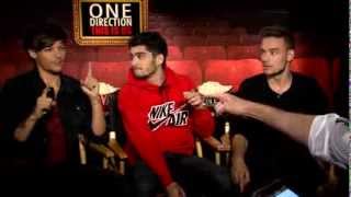 One Direction Interview Louis Zayn and Liam Tell All [upl. by Annekcm]