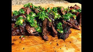 How to grill the perfect Steak with Chimichurri  Grilled Flank Steak [upl. by Kerby]