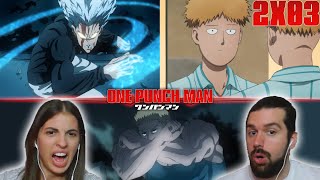 ¡LO DE GAROU ES UNA LOCURA  REACCIÓN 2X03 ONE PUNCH MAN [upl. by Satterfield]