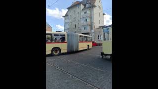 Rheinbahn 8291 MAN SG192 Baujahr 1974 Abfahrt als Sonderfahrt nach Mettmann [upl. by Elboa]