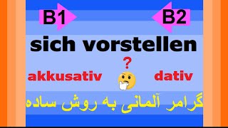 sich Deutsch lernen vorstellen Akkusativ Dativ  گرامر آلمانی به روش آسان [upl. by Lepp]