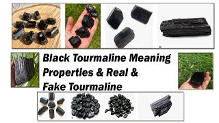 What is Black Tourmaline Meanings Properties  Real and Fake Tourmaline [upl. by Anerahs615]