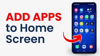 How to Add Apps to Home Screen on Samsung Galaxy Phone [upl. by Myer]