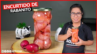 Receta de RABANITOS INCURTIDOS Rápido y Fácil  Sonqu [upl. by Anirehtak]