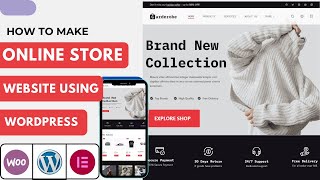 How To Create an Ecommerce Website Using WordPress  Ecommerce Website WordPress Elementor [upl. by Rehttam245]