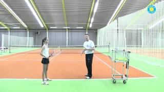 Service TopSpin Een oefening om van opgooi naar Top Spin Service te komen  TennisEiland [upl. by Standish649]