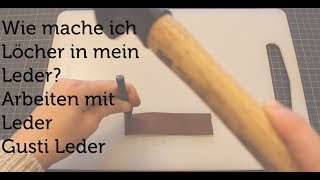 Armbänder selbst gebastelt  DIY  Lederarmband  Arbeiten mit Leder  Tutorial  Gusti Leder [upl. by Mcintyre342]