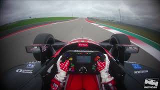 Visor Cam  Graham Rahal at Circuit of The Americas [upl. by Soren692]