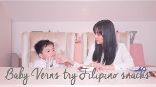 VernVerniece Baby Verns Try Filipino Snacks [upl. by Dieterich]