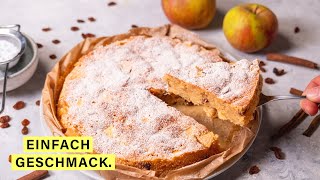 Apfelkuchen schnell und einfach gemacht und super saftig 🍎 [upl. by Halimeda]