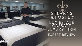 Stearns amp Foster Lux Estate Cassatt Luxury Firm Mattress Expert Review [upl. by Naxor]