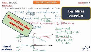 Correction Exercice 1 et 2 des filtres passe bas [upl. by Ttereve388]