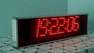 Big clock with LED amp Microchip PIC microcontroller [upl. by Eilsel]