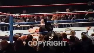 Triple H amp Ref beat down Fan that enters ring and hit Steve Austin [upl. by Teddy]