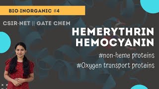 Hemerythrin  hemocyanin  structure and functions  Chemicos academy [upl. by Atileda]