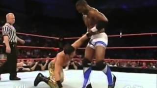 Muhammad Hassan amp Daivari vs Shelton Benjamin [upl. by Nanfa]